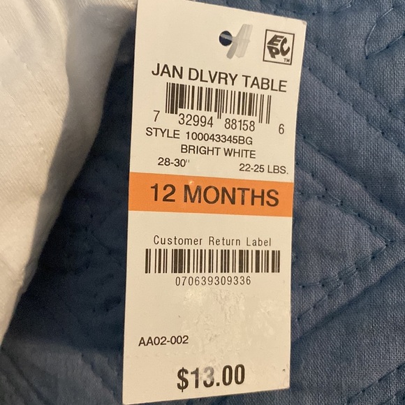 Baby Girl White Capris Size 12 Months - Picture 4 of 4